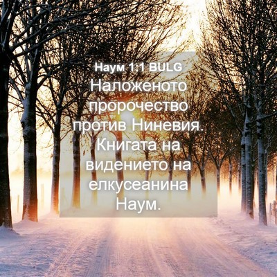 Picture 04 - Наум 1:1 BULG - Наложеното пророчество - Bible Verse Picture