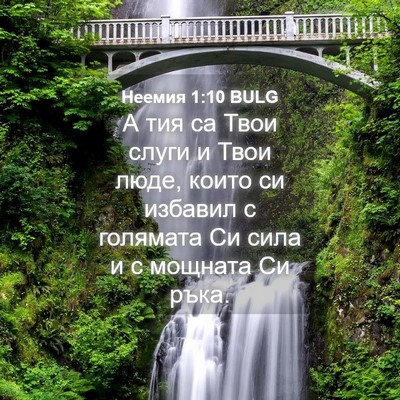 Picture 04 - Неемия 1:10 BULG - А тия са Твои слуги и Твои - Bible Verse Picture