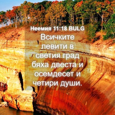 Picture 04 - Неемия 11:18 BULG - Всичките левити в светия - Bible Verse Picture