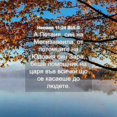 Picture 04 - Неемия 11:24 BULG - А Петаия, син на - Bible Verse Picture