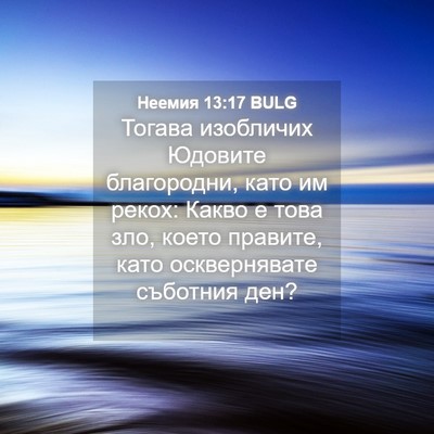 Picture 04 - Неемия 13:17 BULG - Тогава изобличих Юдовите - Bible Verse Picture