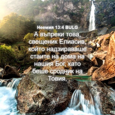 Picture 04 - Неемия 13:4 BULG - А въпреки това, свещеник - Bible Verse Picture