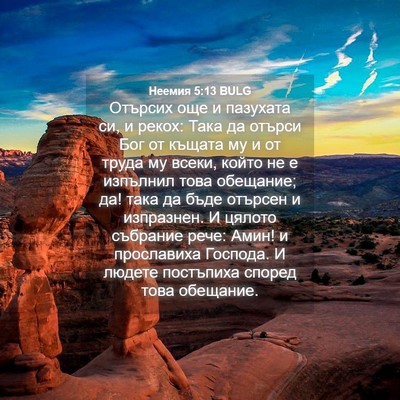Picture 04 - Неемия 5:13 BULG - Отърсих още и пазухата си, - Bible Verse Picture