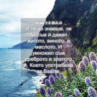 Picture 04 - Осия 2:8 BULG - И тя не знаеше, че Аз съм й - Bible Verse Picture