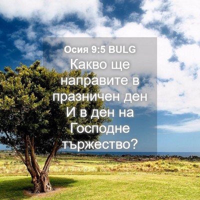 Picture 04 - Осия 9:5 BULG - Какво ще направите в - Bible Verse Picture