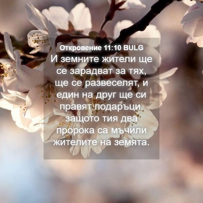Picture 04 - Откровение 11:10 BULG - И земните жители ще се - Bible Verse Picture