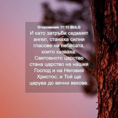 Picture 04 - Откровение 11:15 BULG - И като затръби седмият - Bible Verse Picture