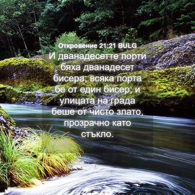 Picture 04 - Откровение 21:21 BULG - И дванадесетте порти бяха - Bible Verse Picture