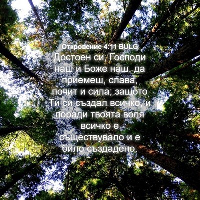 Picture 04 - Откровение 4:11 BULG - Достоен си, Господи наш и - Bible Verse Picture