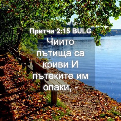 Picture 04 - Притчи 2:15 BULG - Чиито пътища са криви И - Bible Verse Picture