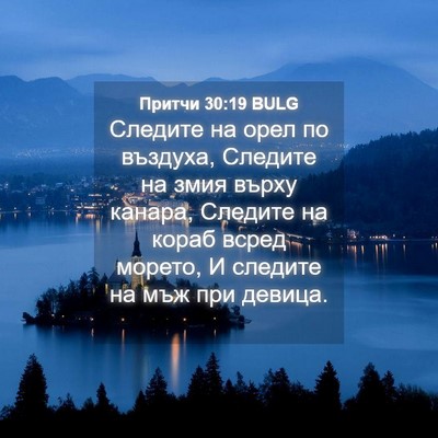 Picture 04 - Притчи 30:19 BULG - Следите на орел по въздуха, - Bible Verse Picture