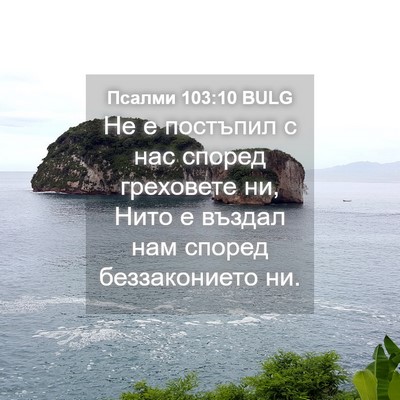 Picture 04 - Псалми 103:10 BULG - Не е постъпил с нас според - Bible Verse Picture