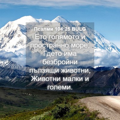 Picture 04 - Псалми 104:25 BULG - Ето голямото и пространно - Bible Verse Picture
