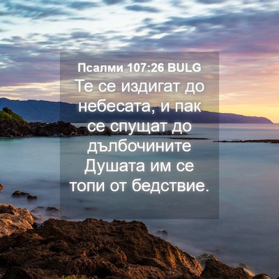 Picture 04 - Псалми 107:26 BULG - Те се издигат до небесата, - Bible Verse Picture