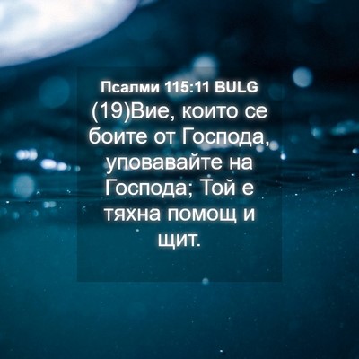Picture 04 - Псалми 115:11 BULG - (19)Вие, които се боите от - Bible Verse Picture