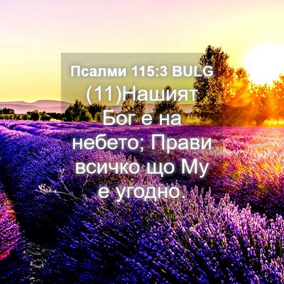 Picture 04 - Псалми 115:3 BULG - (11)Нашият Бог е на небето; - Bible Verse Picture