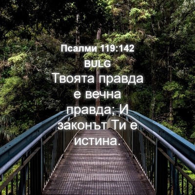 Picture 04 - Псалми 119:142 BULG - Твоята правда е вечна - Bible Verse Picture