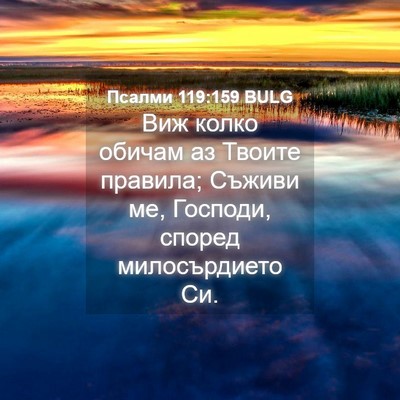 Picture 04 - Псалми 119:159 BULG - Виж колко обичам аз Твоите - Bible Verse Picture