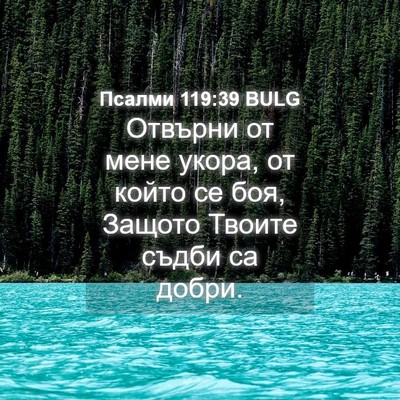 Picture 04 - Псалми 119:39 BULG - Отвърни от мене укора, от - Bible Verse Picture