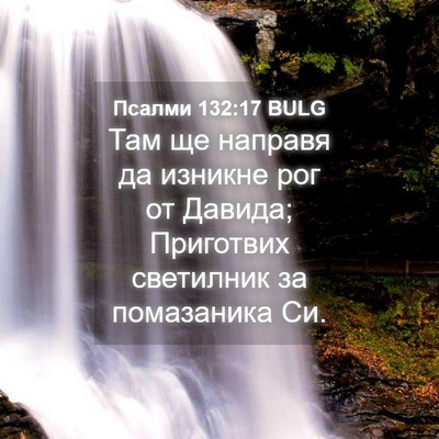 Picture 04 - Псалми 132:17 BULG - Там ще направя да изникне - Bible Verse Picture