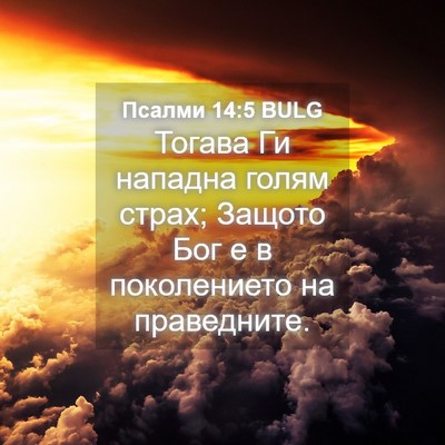Picture 04 - Псалми 14:5 BULG - Тогава Ги нападна голям - Bible Verse Picture