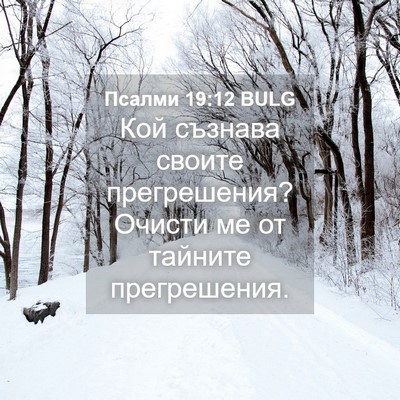 Picture 04 - Псалми 19:12 BULG - Кой съзнава своите - Bible Verse Picture