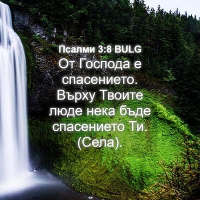 Picture 04 - Псалми 3:8 BULG - От Господа е спасението. - Bible Verse Picture