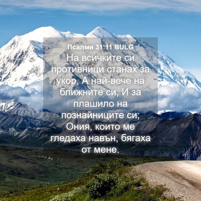 Picture 04 - Псалми 31:11 BULG - На всичките си противници - Bible Verse Picture