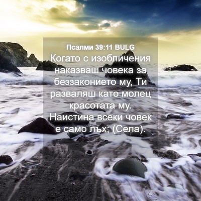 Picture 04 - Псалми 39:11 BULG - Когато с изобличения - Bible Verse Picture