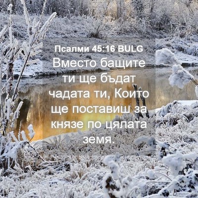 Picture 04 - Псалми 45:16 BULG - Вместо бащите ти ще бъдат - Bible Verse Picture