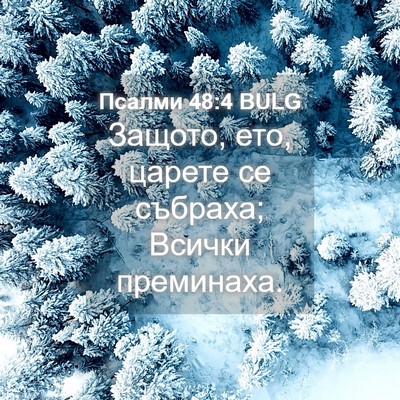 Picture 04 - Псалми 48:4 BULG - Защото, ето, царете се - Bible Verse Picture