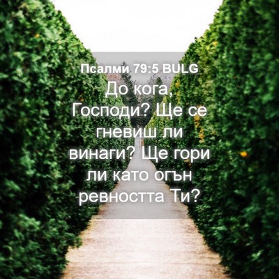 Picture 04 - Псалми 79:5 BULG - До кога, Господи? Ще се - Bible Verse Picture