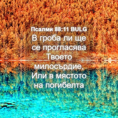 Picture 04 - Псалми 88:11 BULG - В гроба ли ще се прогласява - Bible Verse Picture