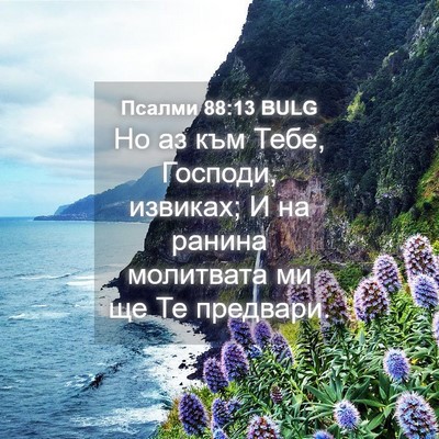 Picture 04 - Псалми 88:13 BULG - Но аз към Тебе, Господи, - Bible Verse Picture
