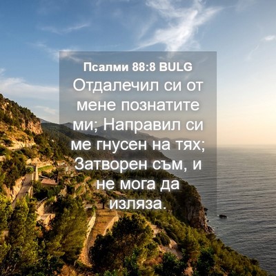 Picture 04 - Псалми 88:8 BULG - Отдалечил си от мене - Bible Verse Picture