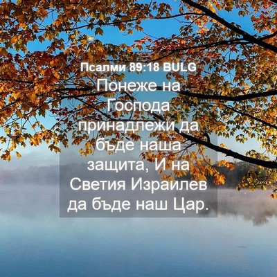 Picture 04 - Псалми 89:18 BULG - Понеже на Господа - Bible Verse Picture