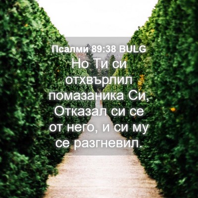 Picture 04 - Псалми 89:38 BULG - Но Ти си отхвърлил - Bible Verse Picture