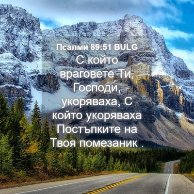 Picture 04 - Псалми 89:51 BULG - С който враговете Ти, - Bible Verse Picture