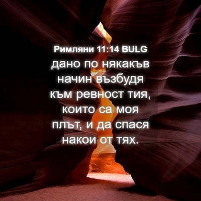 Picture 04 - Римляни 11:14 BULG - дано по някакъв начин - Bible Verse Picture