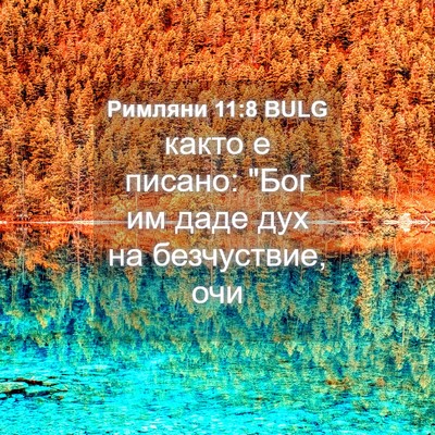 Picture 04 - Римляни 11:8 BULG - както е писано: 