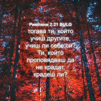 Picture 04 - Римляни 2:21 BULG - тогава ти, който учиш - Bible Verse Picture