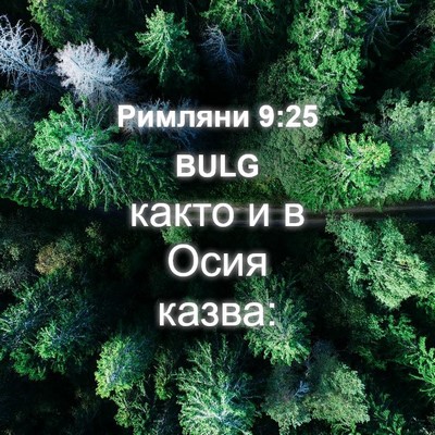 Picture 04 - Римляни 9:25 BULG - както и в Осия - Bible Verse Picture
