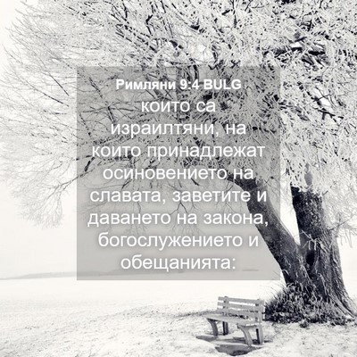 Picture 04 - Римляни 9:4 BULG - които са израилтяни, на - Bible Verse Picture