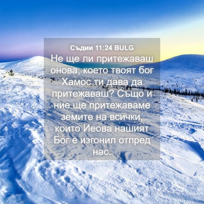 Picture 04 - Съдии 11:24 BULG - Не ще ли притежаваш онова, - Bible Verse Picture