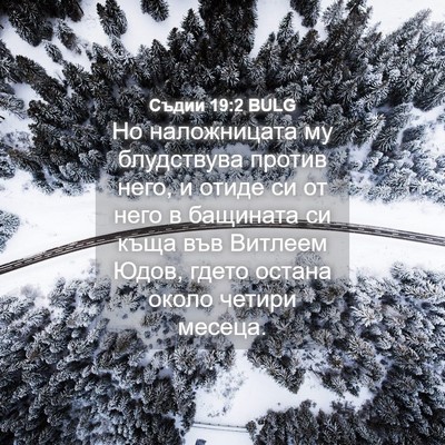 Picture 04 - Съдии 19:2 BULG - Но наложницата му - Bible Verse Picture