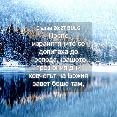 Picture 04 - Съдии 20:27 BULG - После израилтяните се - Bible Verse Picture