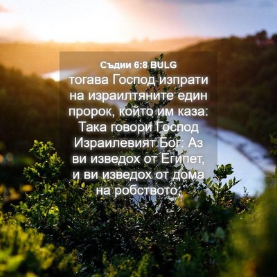 Picture 04 - Съдии 6:8 BULG - тогава Господ изпрати на - Bible Verse Picture