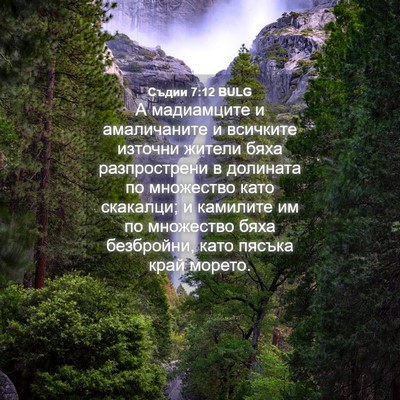 Picture 04 - Съдии 7:12 BULG - А мадиамците и амаличаните - Bible Verse Picture