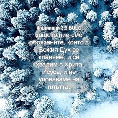 Picture 04 - Филипяни 3:3 BULG - защото ние сме обрязаните, - Bible Verse Picture