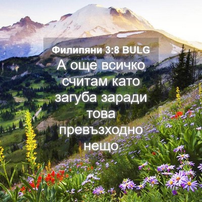 Picture 04 - Филипяни 3:8 BULG - А още всичко считам като - Bible Verse Picture